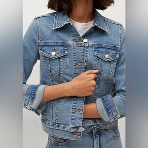 Mango Light Blue Denim Jacket